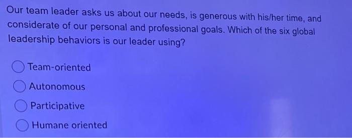 Globalization has created a need to understand