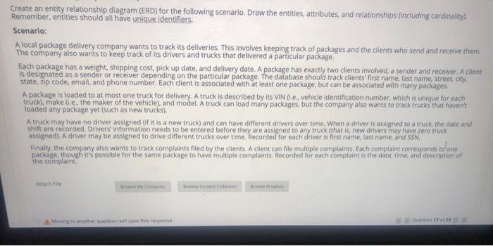 Create an entity relationship diagram (ERD) for
