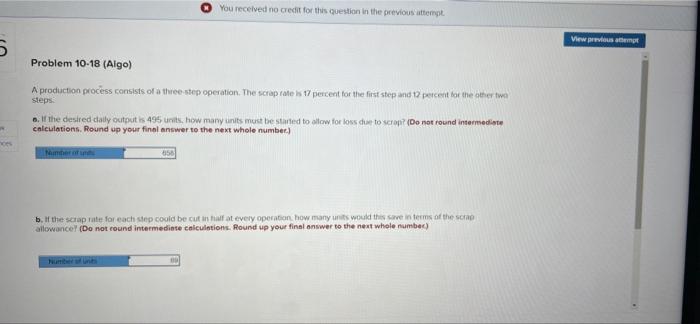 You received no credit for this question in the