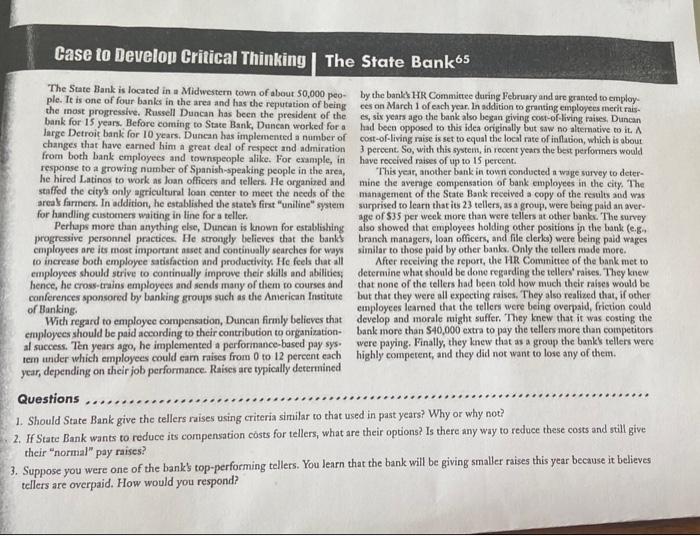 please help with question #2 Case to Develop