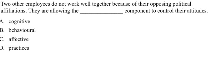 Two other employees do not work well together