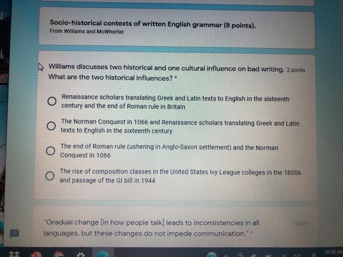 Socio-historical contexts of written English