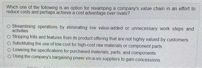 Which one of the following is an option for