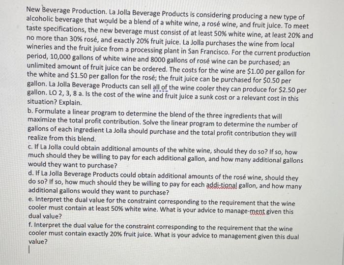 please answer all subparts, and include excel