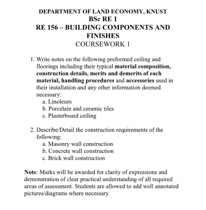 Write notes on the following preformed ceiling