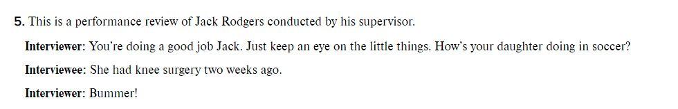 Exercise #3 - Interview Closings Exercise