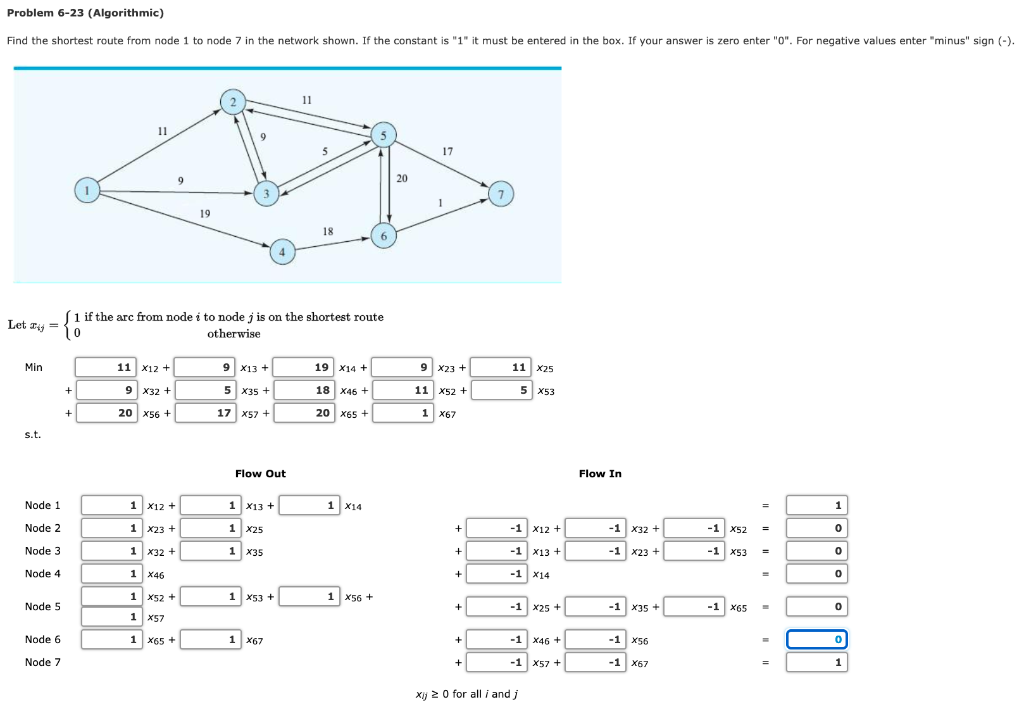 Please use Excel Problem 6-23 (Algorithmic) Find