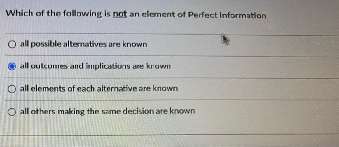 Which of the following is not an element of