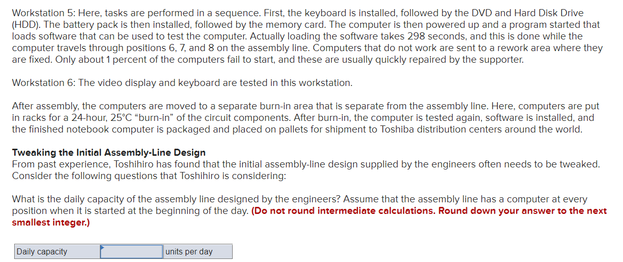 Toshiba's Notebook Computer Assembly Line