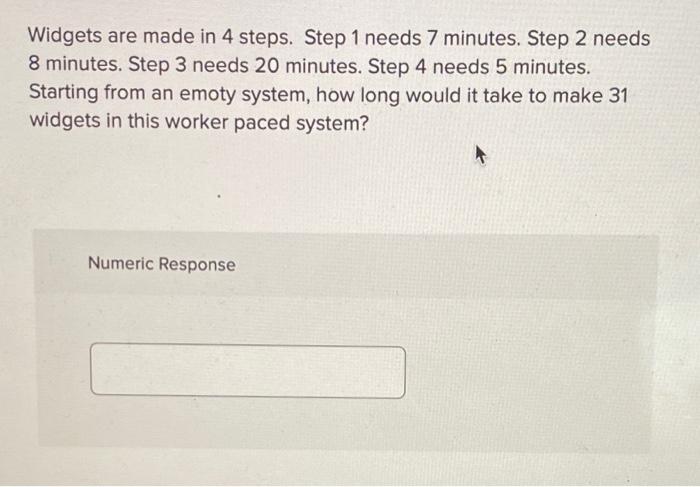 Widgets are made in 4 steps. Step 1 needs 7