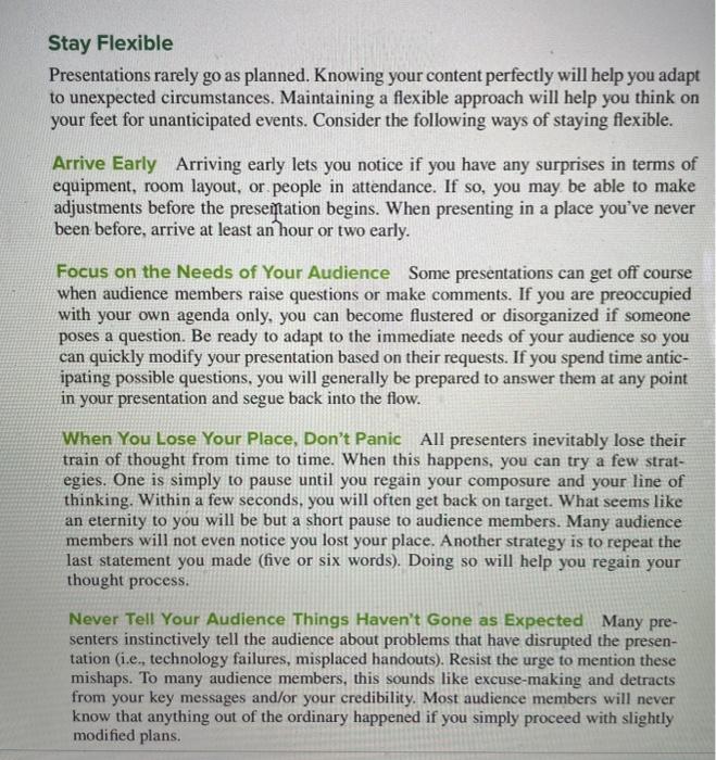 How does a flexible approach help in delivering