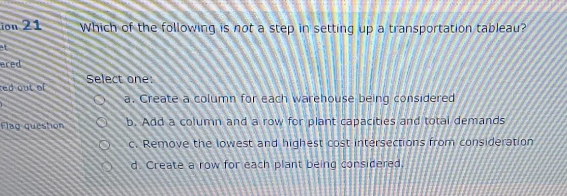 tion 20 Given this decision tree, alternatives