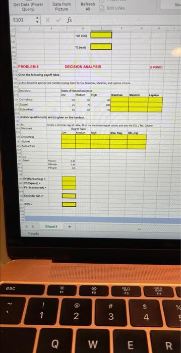 need the excel formulas Get Data (Power Query)