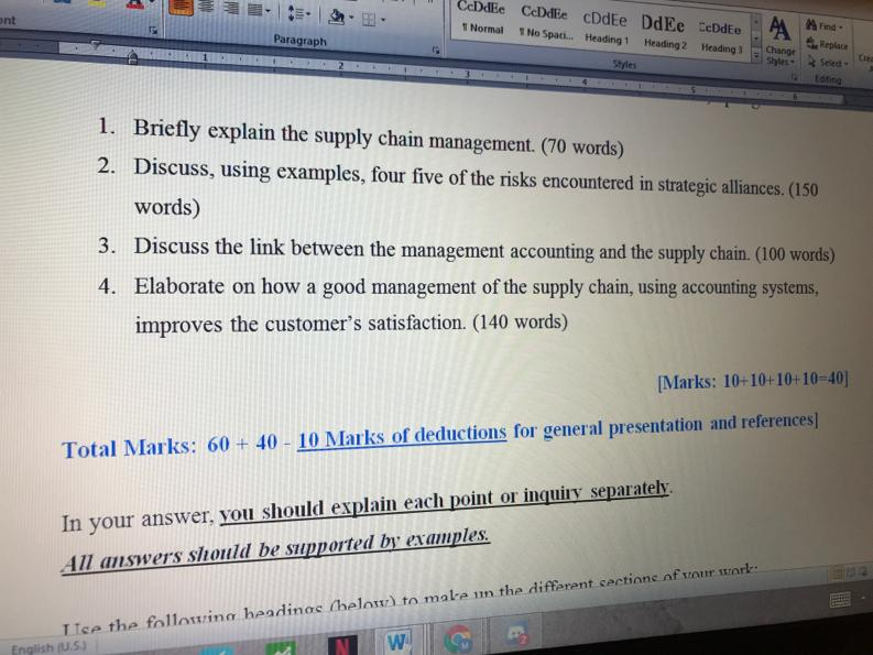 (pls provide each inquiry with an example) ont