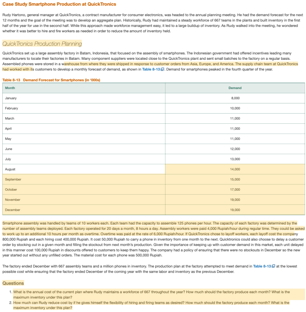 Could you please solve using EXCEL and show the
