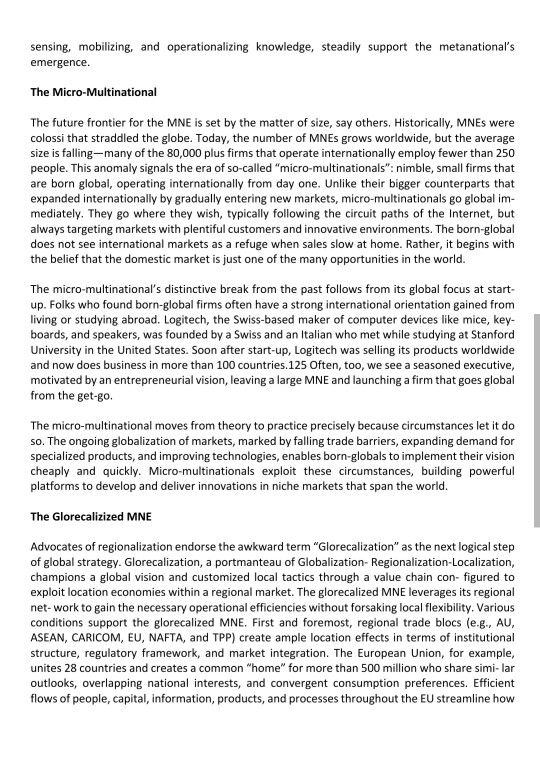 The Multinational Enterprise of the Future: