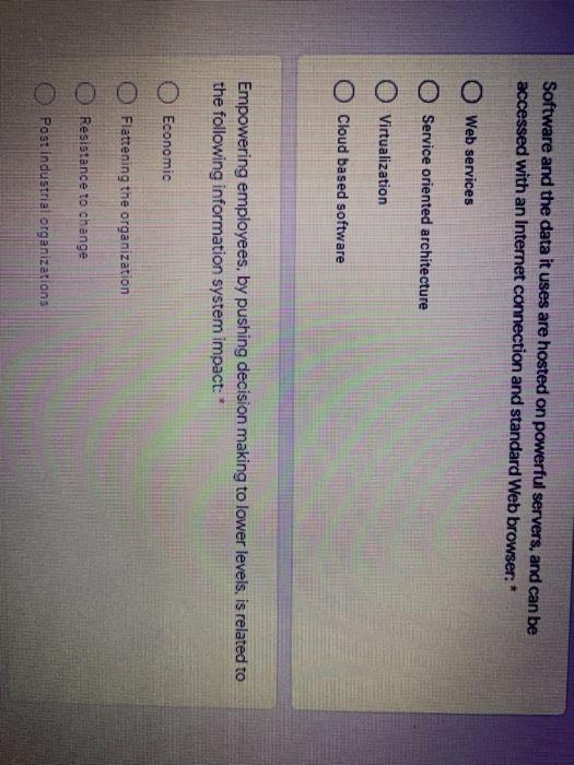 Software and the data it uses are hosted on