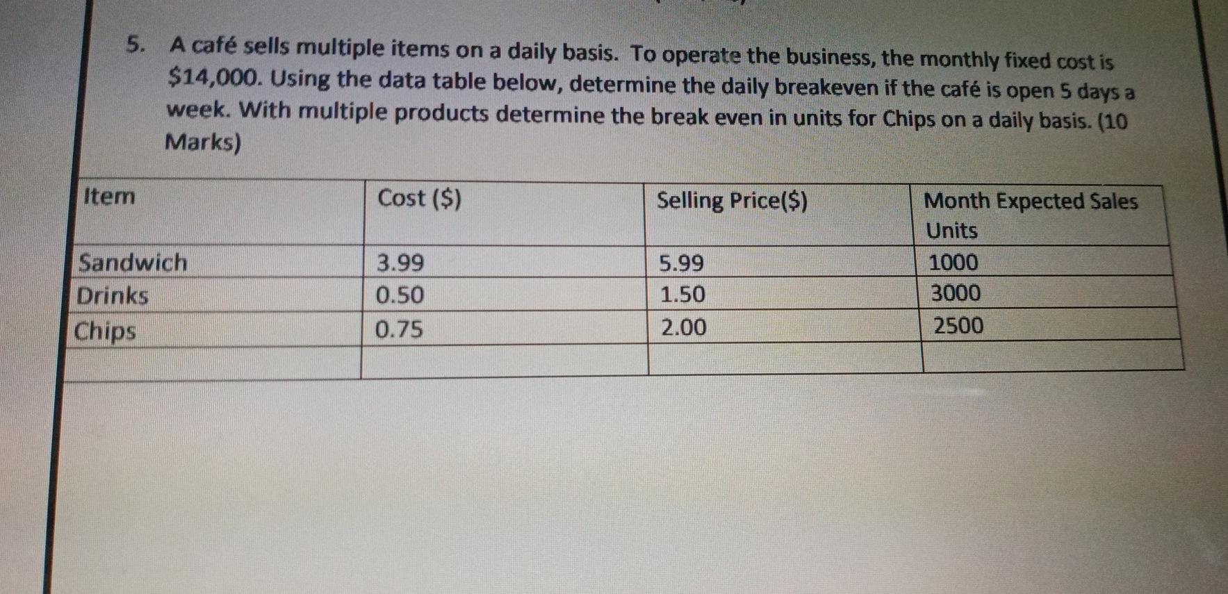 please answer asap 4. As the Operations Manager