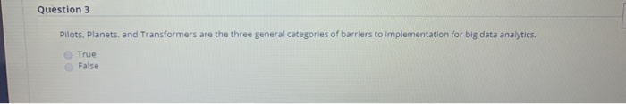 Question 3 Pilots. Planets, and Transformers are
