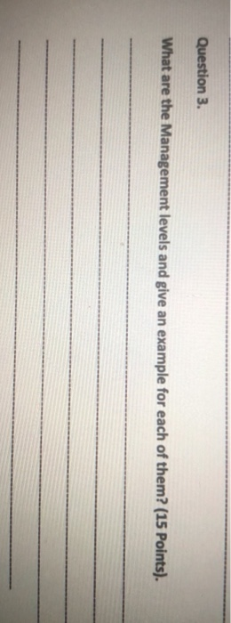 please i have 5 mins Question 3 What are the