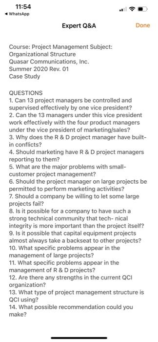 new answer needed 11:54 WhatsApp Expert Q&A