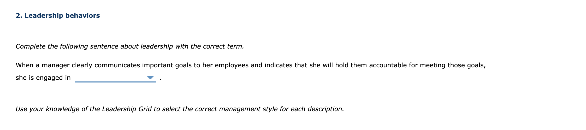 Blank 1: consideration, initiating structure 2.