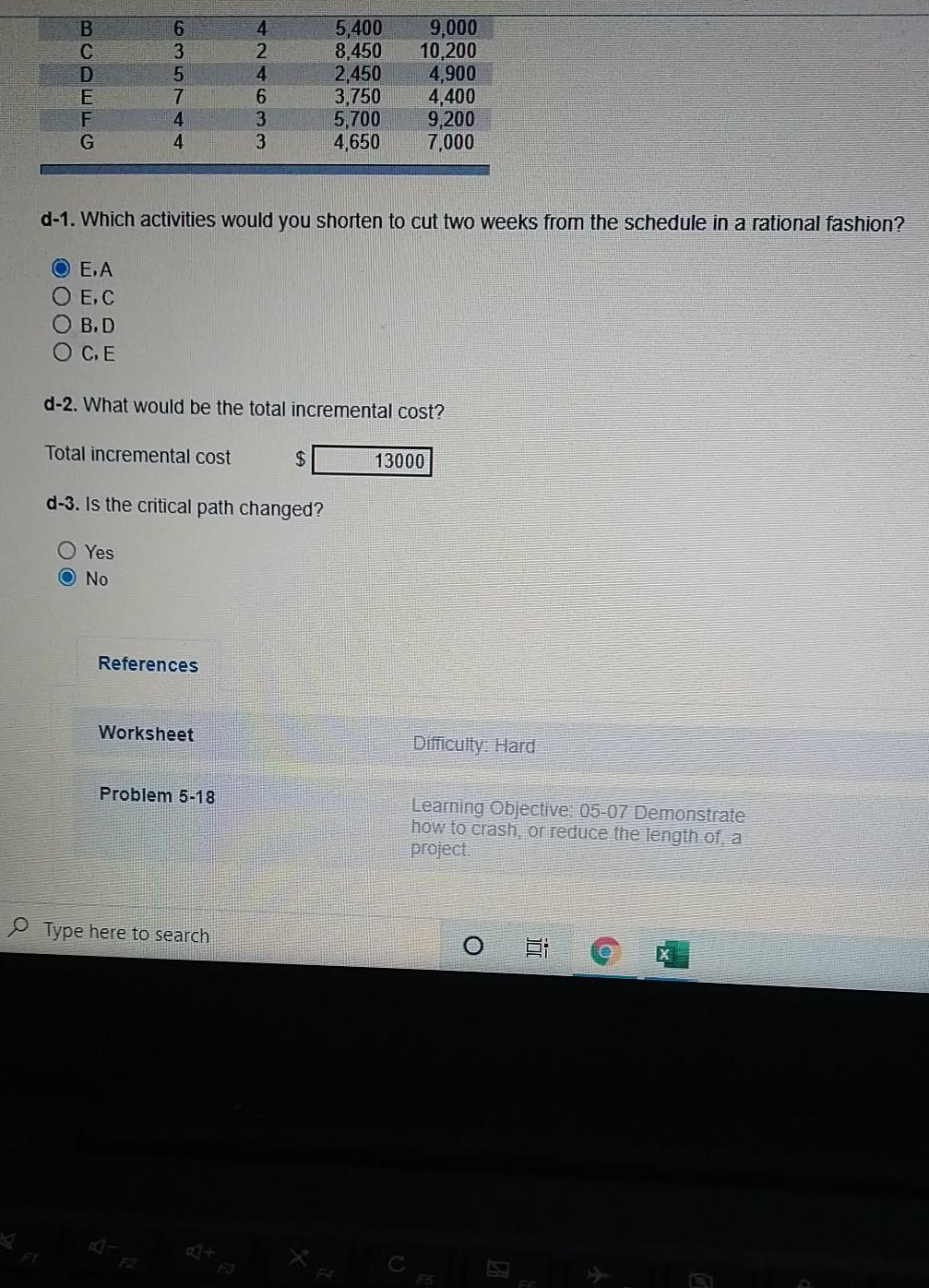 I just need d2 . The 13000 is wrong. please show