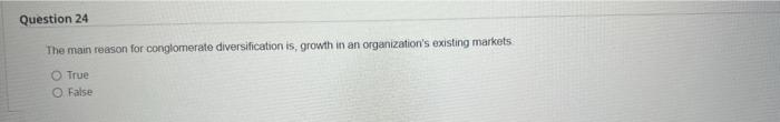 Question 23 The aim of Portfolio analysis is to