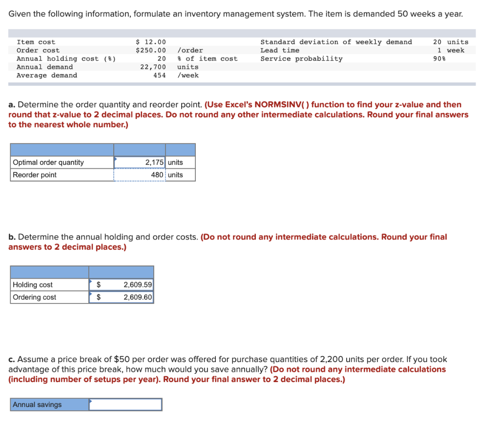 answer C please Given the following information,