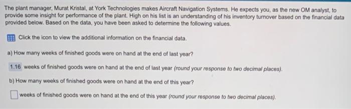 The plant manager, Murat Kristal, at York