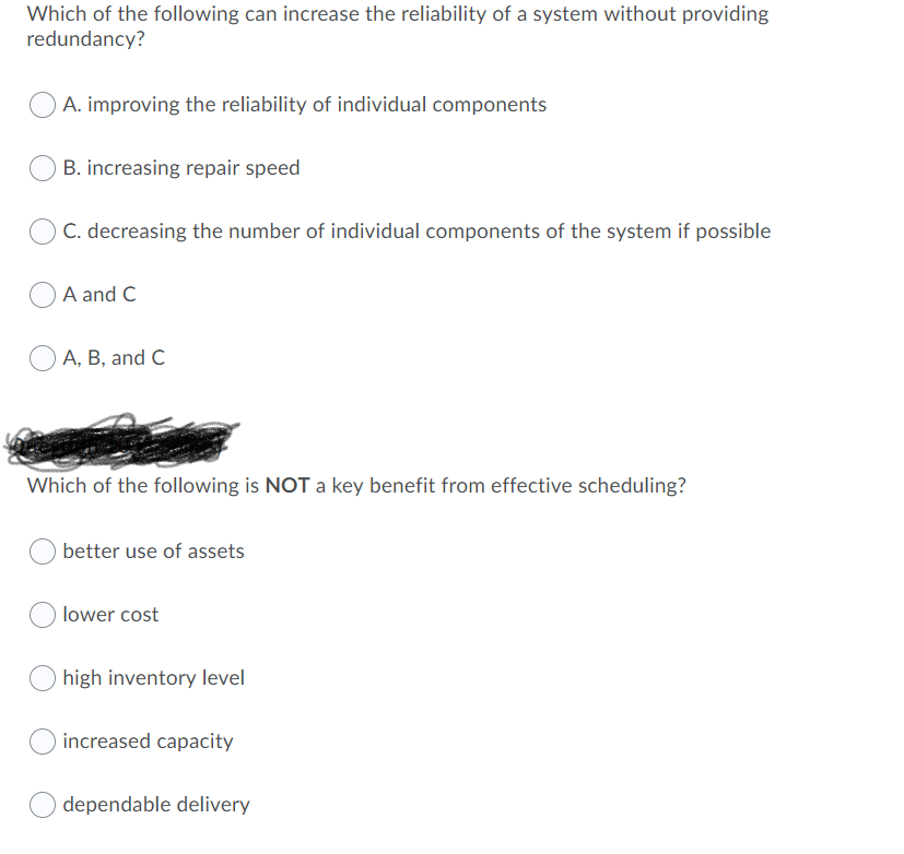 Which of the following can increase the