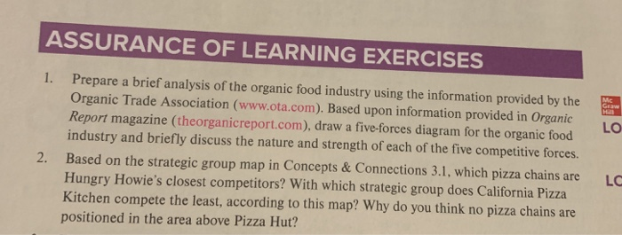 Chapter 3 Answer Assurance of Learning Exercises