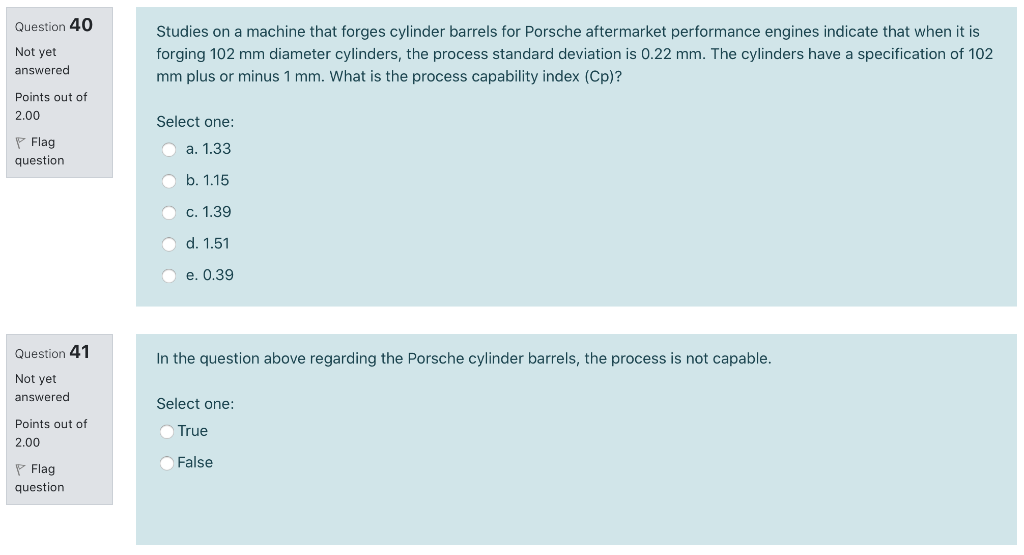 Question 40 and 41 go together, please help thank