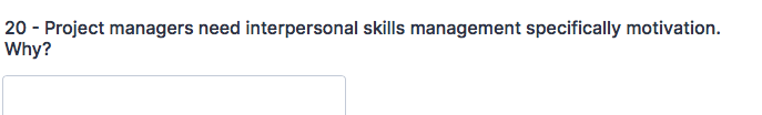 20 - Project managers need interpersonal skills