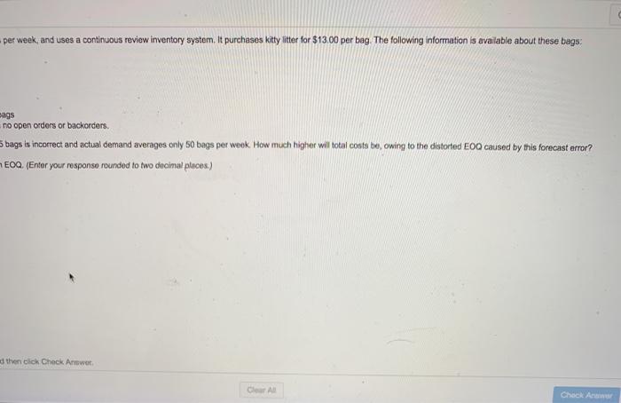 Sam's Cat Hotel operates 49 weeks per year, 6