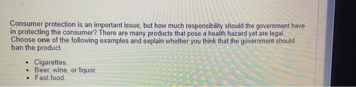 Consumer protection is an important issue, but