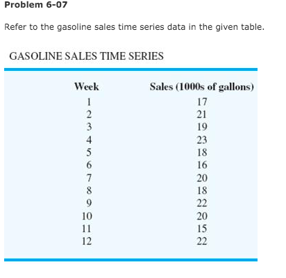 Compute four-week and five-week moving averages