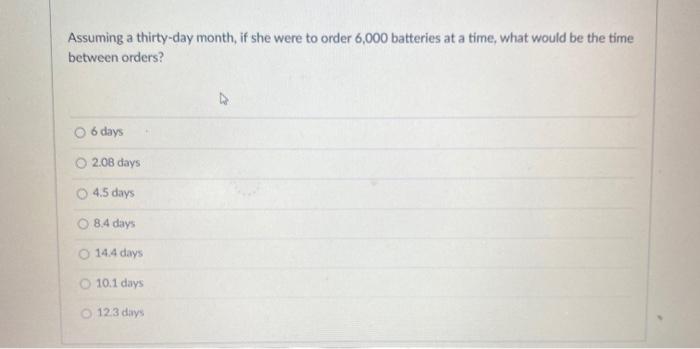 Use the following information for the next 4