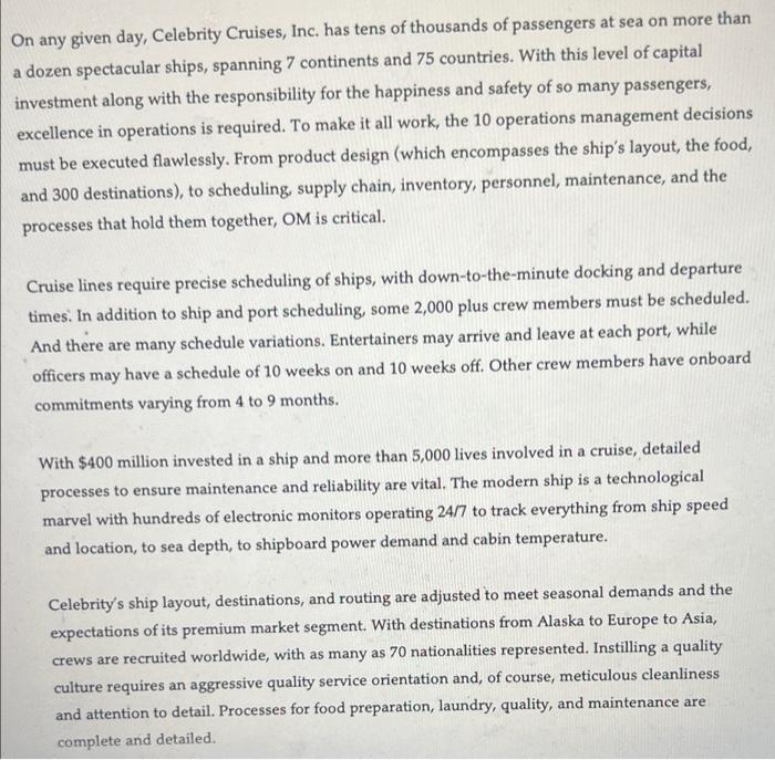 c. Question 3: Think about all the costs that