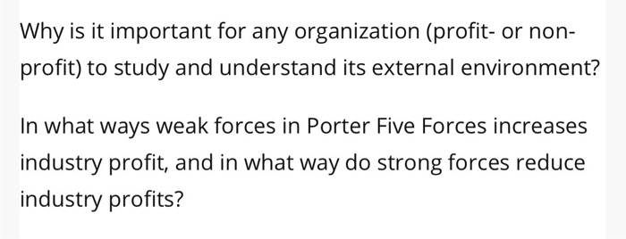 Why is it important for any organization (profit-