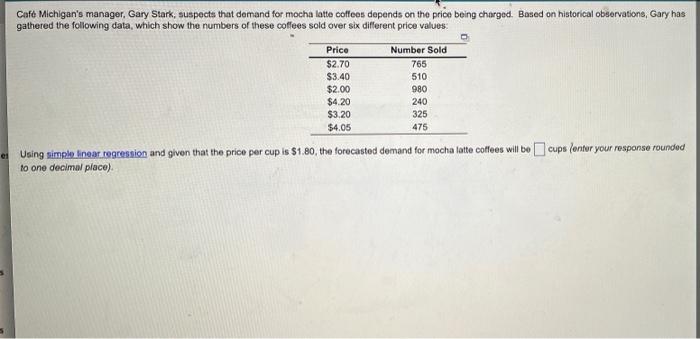 Cafe Michigan's manager, Gary Stark, suspects