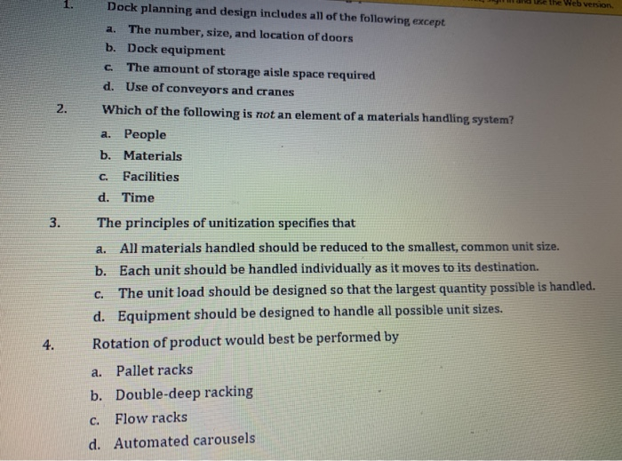 ve the Web version Dock planning and design