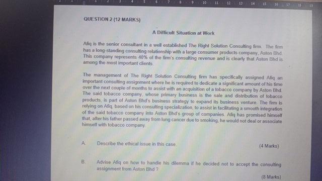 12 13 15 16 17 35 QUESTION 2 (12 MARKS) A