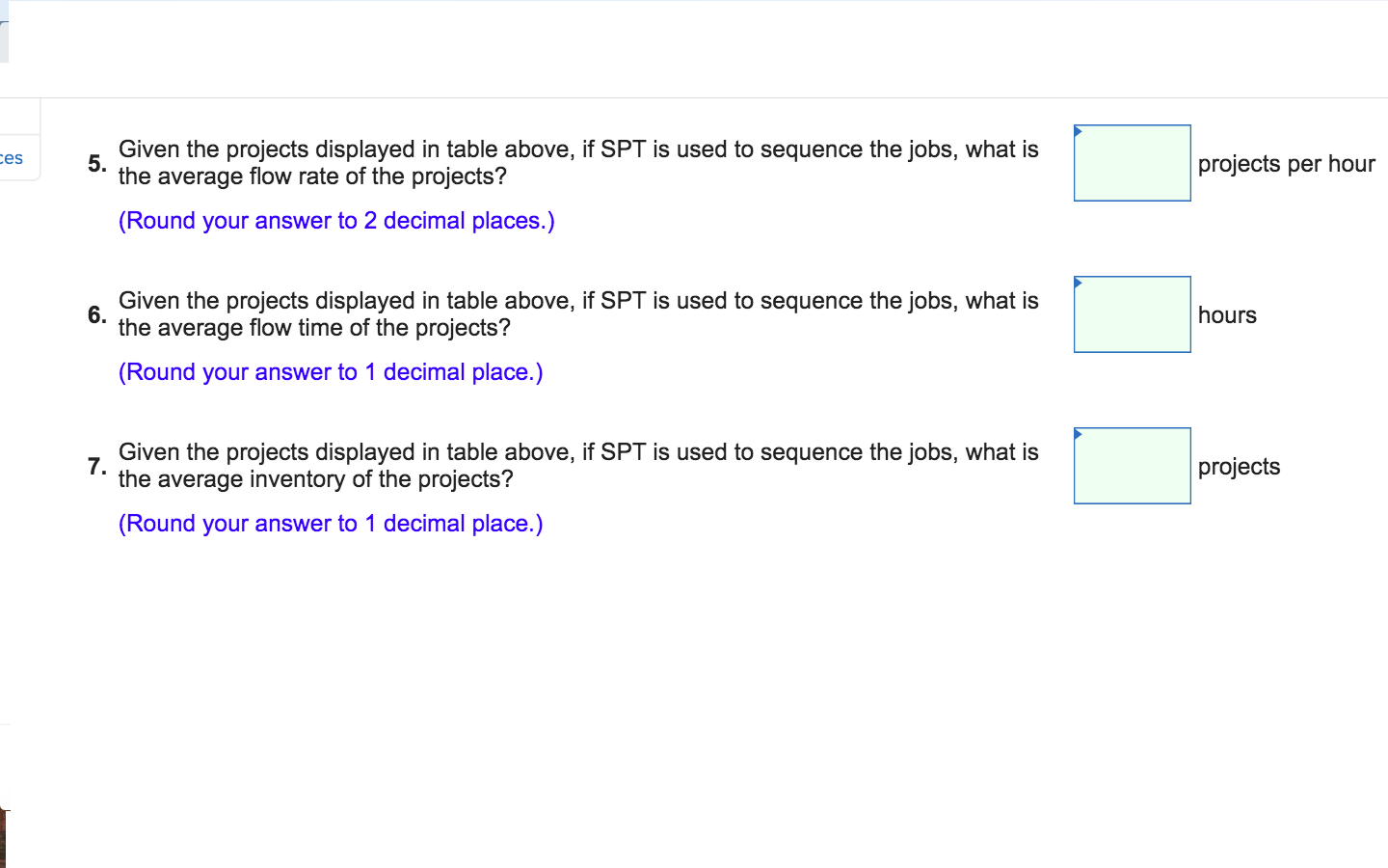 PA 18-2 to 18-7 (Algo) Processing time for eight