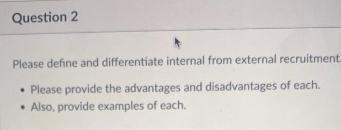 Please define and differentiate internal from