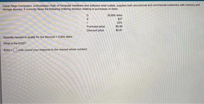 1 Cesar Rego Computers, a Mississippi chain of