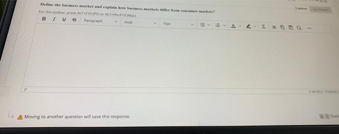 reply fast Define the business market and explain
