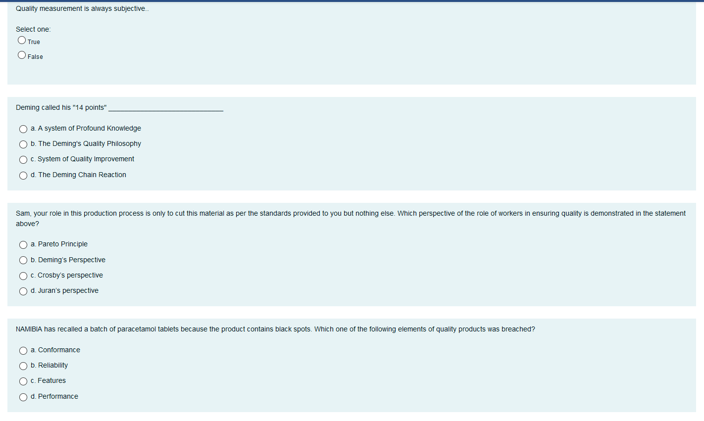 Which one is not the target of six sigma O a.