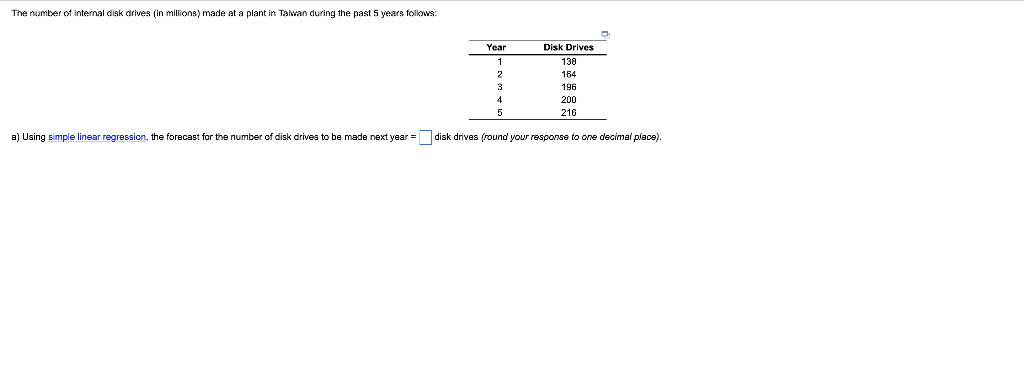 The number of internal disk drives (in millions)