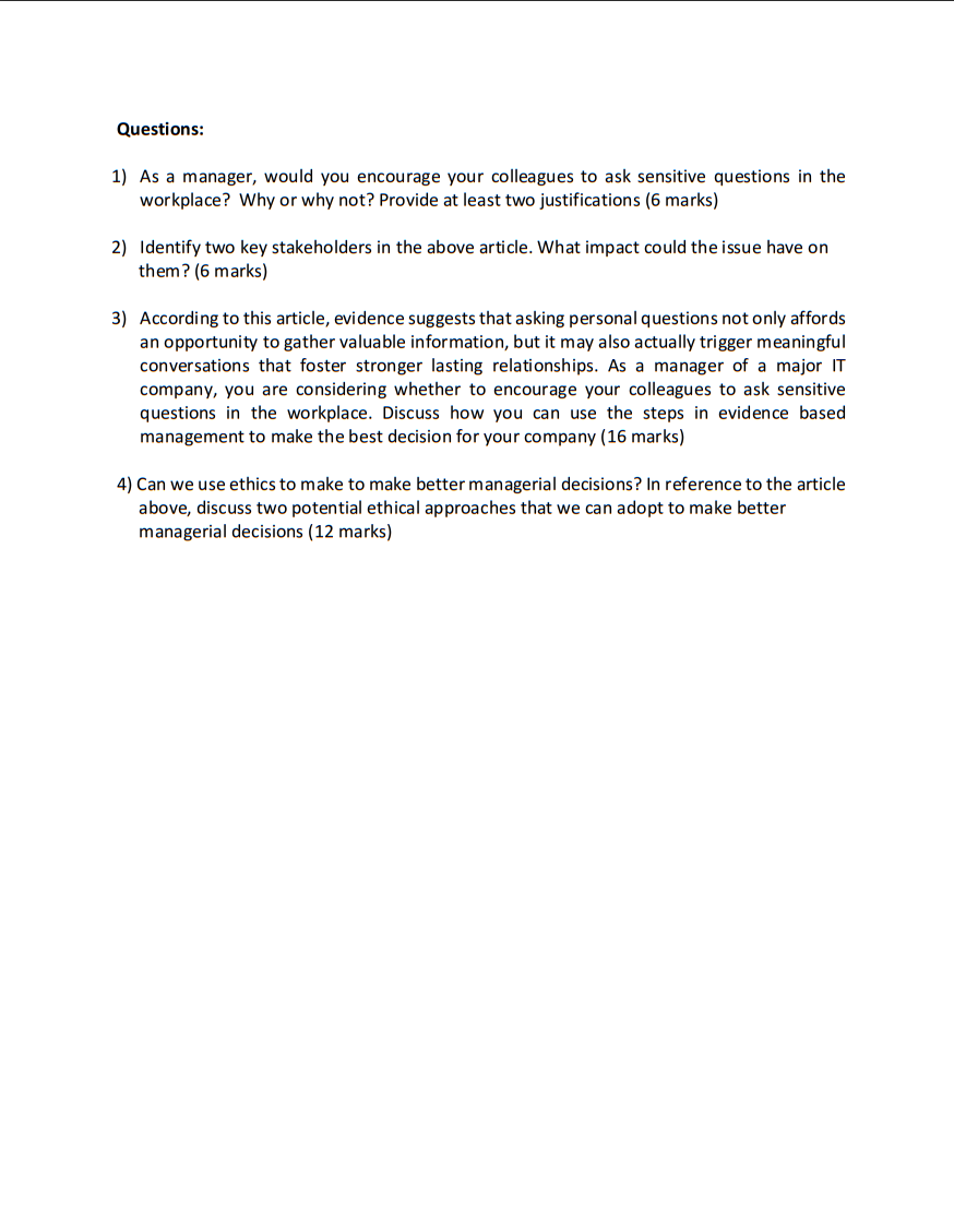 Section C: Case study analysis (40%) Read the